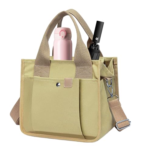 Sac tote en toile pour femmes avec bandoulière et grande poignée shopping
