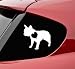 French Bulldog with heart dog Vinyl Decal Sticker
