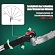 HYCHIKA Leichte elektrische Teleskop-Astschere - 900W Motor, 200-250 cm verstellbare Reichweite, schwenkbarer Kettensägenstab für Hof & Garten (900W)