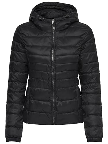 ONLY Tahoe Hood Jacket OTW Noos Giacca Donna, Nero (Black), 46...