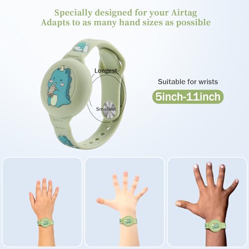 Carcasa AirTag resistente al agua pack de 2 fundas protectoras infantiles 4