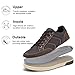Mofri Men's Fashion Sneakers Casual Shoes for Men Classic Retro Sneakers Dress Business Comfortable Breathable Office Walking Shoes(Brown,11)