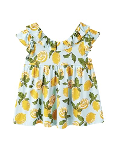 Image of Baby Girl Sleeveless T-Shirts Toddler Infant Girls Tank Top T-Shirt Viscose from Bamboo Summer Cool Tees 3Months-5T