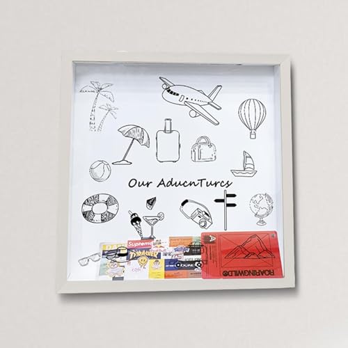 Boîte à souvenirs de voyage déco pour ranger vos billets de concert sur table ou mur - 4