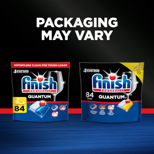 Finish Quantum Dishwasher Pods, Dish Detergent, Lemon Scent, 84ct - image 8