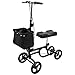 Produktbild ECD Germany Lenkbarer Knie Scooter mit Bremsen und Korb - höhenverstellbar - faltbar - Krückenalternative - Knie Walker Knie-Rollator Knie-Roller Knie Gehhilfe Medical Roller Rollator
