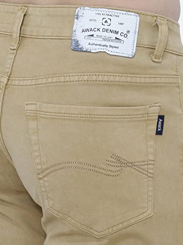 Image of Strechable Denim Regular Fit Mid Waist Light Weight Soft Feel Stretchable Denim Jeans Pant for Men