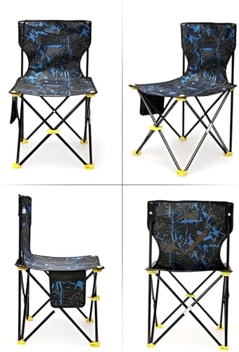 KNYUC MART Alloy Steel Outdoor Ultralight Portable Folding Chairs with Carry Bag Heavy Duty 100kgs. Capacity Camping Foldable Backpacking Chair (Medium Size) 71.1H x 41W x 41L (1 Pcs.)