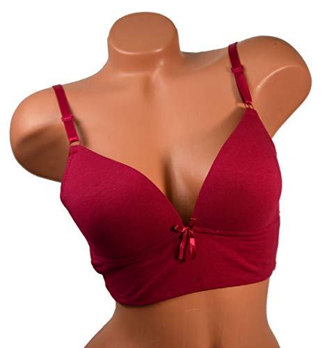 Image of Viola's Secret 6 Pack of Color Print T-Shirt Bras B Cup C Cup and D Cup