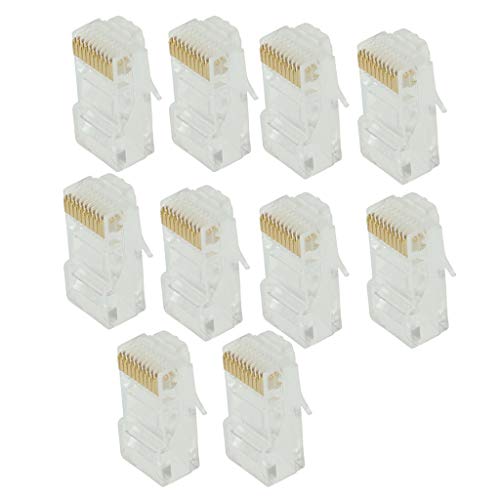 Module RJ50 Keystone Jack transparent avec 10 connecteurs réseau Ethernet robustes - 3