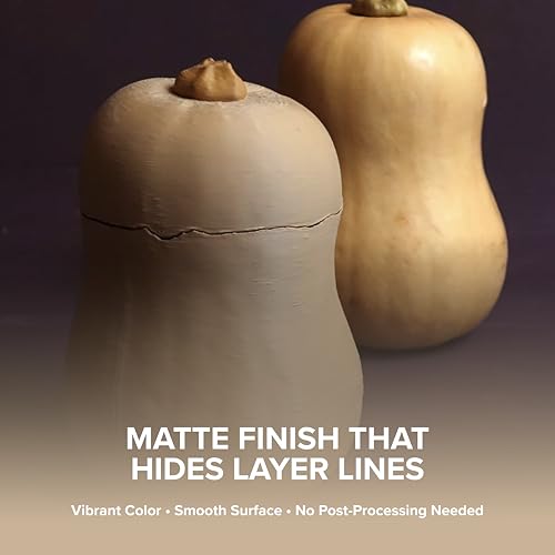 Image of Polymaker Panchroma Matte PLA Filament, Matte Pastel Peanut 1.75mm 1kg 3D Printing Filament, Formerly Polyterra Matte 3D Printer PLA Filament, Fit Most FDM 3D Printers, 1kg Spool (2.2lbs)