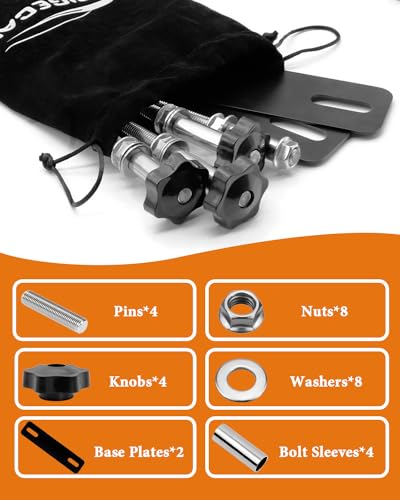 BRIGECAN TRACTION BOARD MOUNTING KIT, Easy-to-Install Recovery Board Mount, Safety Traction Board Mount, Universal Recovery Board Mounting Kit with 4.72"~6.69" Hole Spacing, 1 Year Warranty