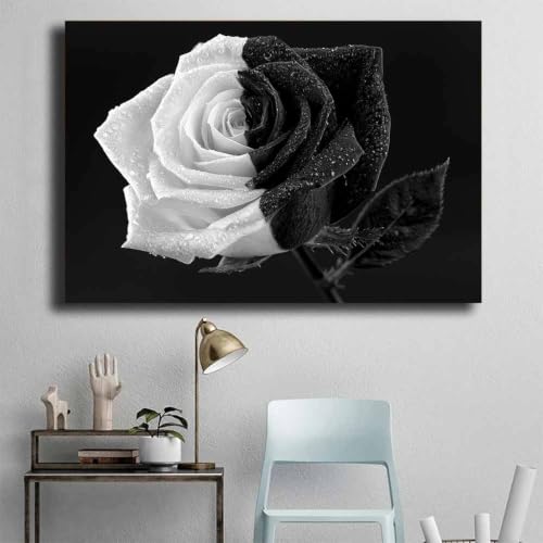 Art rose à deux tons tableau toile encadrée premium - 4