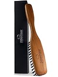 ZilberHaar Long Hair & Beard Brush - Soft 2nd Cut Boar Bristles - Perfect Skin Care for Men - Works...