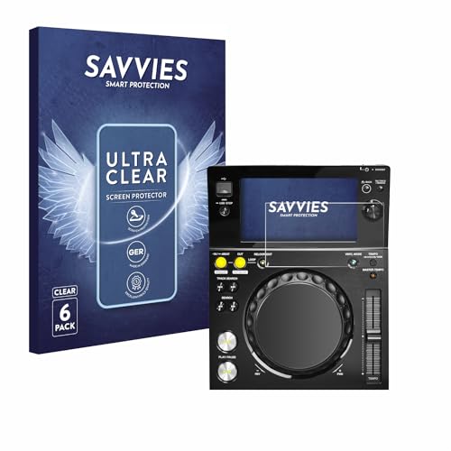 savvies 6 Pack Screen Protector Compatible with Pioneer XDJ -700 Protection Film Clear