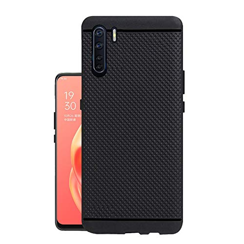 HELLO ZONE Dotted Design Soft Rubberised Back Case Cover for Oppo F15 - Black (B0861WHNZM) Amazon Price History, Amazon Price Tracker