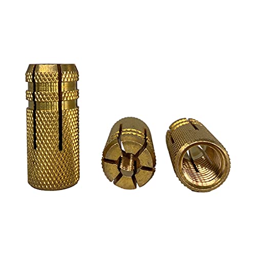 (10 Stück) Messing Einschlagdübel M14 x 41 mm, Spreizbolzenhülse, Beton Mauerwerk Ziegelanker, Spreizdübel (10, M14 x 41 mm)