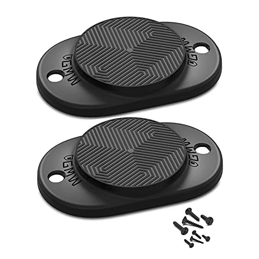 GMW Gun Magnet [2-Pack] | 30 lbs. Rating Magnetic Gun Mount | HQ Rubber Coated Gun Magnet Buckler Series for Car, Truck, Desks, Safes, and Walls | Concealed Gun Holder for Handgun (Black)
