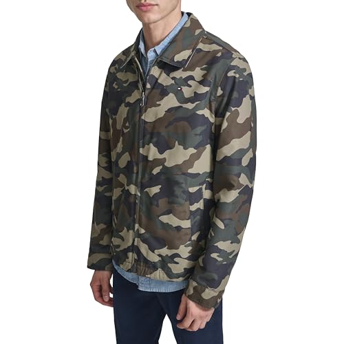 Image of Tommy Hilfiger Men's Lightweight Zip-up Microtwill Golf Jacket (Standard and Big & Tall Sizes)
