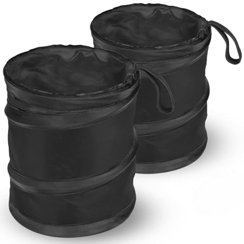 Recopilación de Bolsas para cubo de basura los 10 mejores. 49 Timotech Set de 2 Botes de Basura Portátil, Bote de Basura para Coche, Basurero para Auto Plegable, Bolsa de Basura Impermeable para Colgar con Velcro