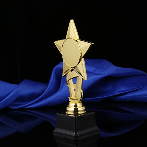 NUOBESTY Troféu de Recompensa de Estrela 20Cm Trophy Cups Cups Plastic Winner Award Trophy for Party