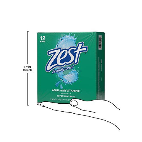 Image of Zest Bar Bath Soap - Aqua (4 Ounce, 12 Bars)