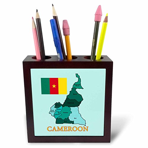 Porte-stylo pour carrelage carte Cameroun pour ranger un bureau encombré et retrouver vos stylos