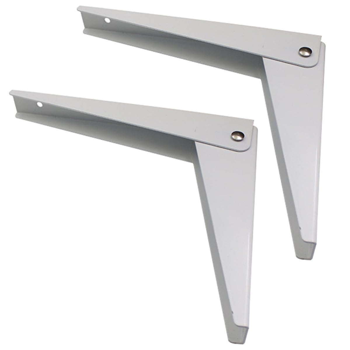 Soportes plegables de acero para crear estanterías y proyectos DIY en casa