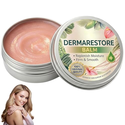 GosBio 2026 Upgraded Derma Restore Balm for Crepey Skin Natural Ingredients Lifts & Firms Reduces Wrinkles & Fine Lines Deep Moisturizing for Legs Arms Back All Skin Types Non-Greasy(1 Box)