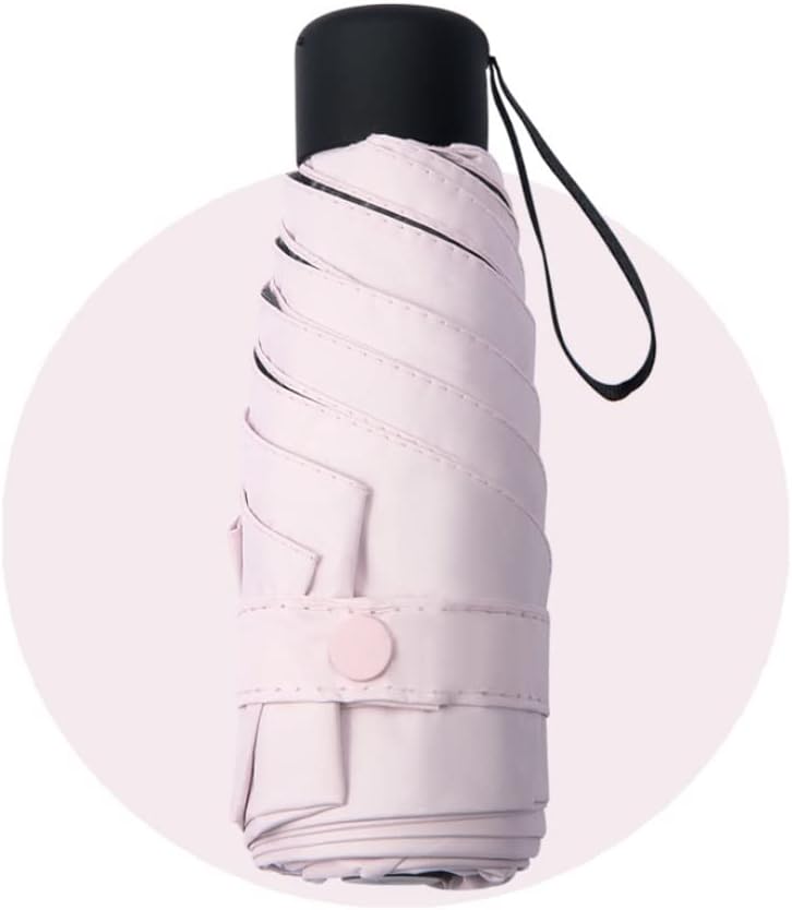 Portable Umbrella for Travel 180g Folding Lightweight Umbrella Portable Travel Women's Umbrella Windproof Umbrella Umbrella Outdoor(D)