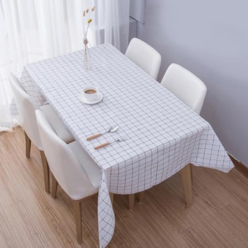 Mantel desechable de PVC impermeable con propiedades a prueba de quemaduras y diseño de cuadros de plástico para uso doméstico y exterior (6)