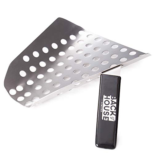 Popcorn Speed Scoop – Perforated Stainless Steel Quick-Fill Scooper for Bags, Buckets & Boxes, Removes Unpopped Kernels – Utility Serving Tool for Snacks, Candy, Dessert, Food, Ice & Dry Goods - Thumbnail 2