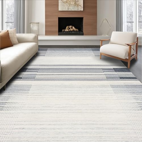 ODIKA Flatwoven High Traffic Area Rug 3x5, Sleek Grey Featuring