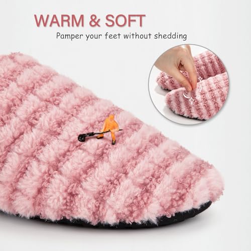 Image of ATHMILE House Slippers for Women Men Indoor Barefoot House Shoes Soft Socks | Furry Slip on Cozy Comfy Flexible Machine Washable Home Bedroom Travel Hospital Yoga Gifts for Mom Grandma