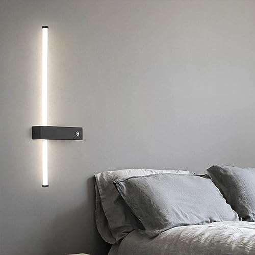 Lámpara de pared moderna con interruptor para iluminar y decorar tu dormitorio de forma lineal 4