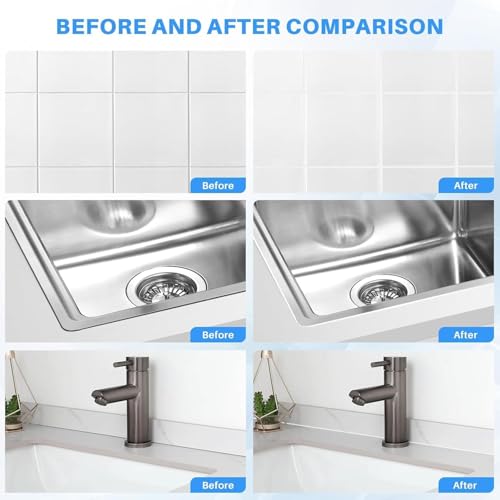 Image of Tiles Gap Filler Waterproof Sealant | White Cement Grout Paste Tube for Tiles & Walls | Crack Repair Putty for Kitchen & Bathroom by UNIDSC (Tile Gap Filler, 180 ml)