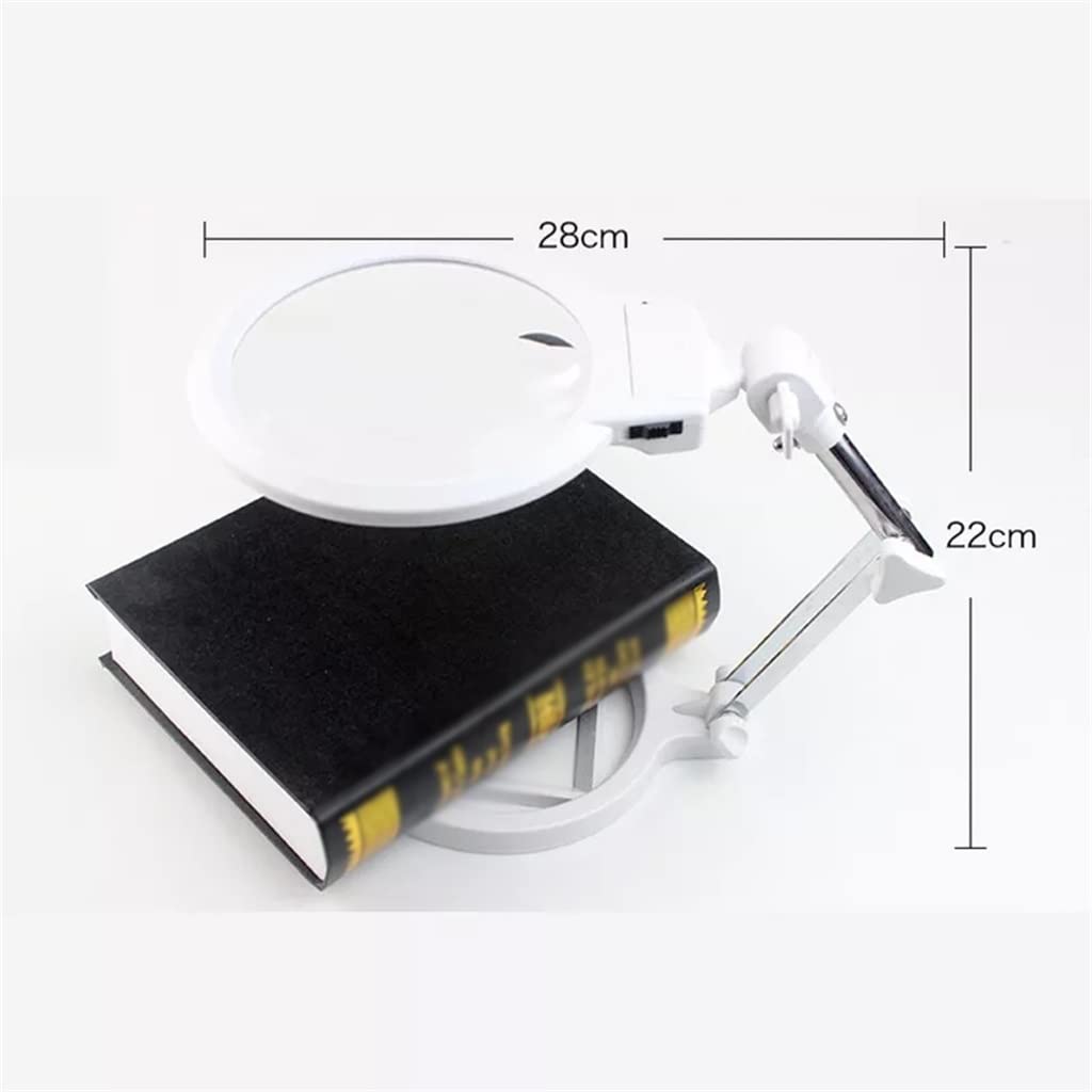 Lupa Plegable de la Lupa Gran tamaño Luminosa con Escala