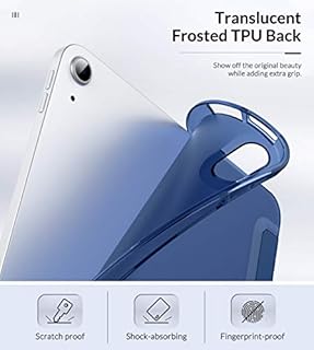 MoKo Custodia per iPad Air 11 Pollici 7a/6a generazione M3/M2 2025/2024, Custodia iPad Air 5a/4a Gen. 10,9" 2022/2020, Cover in TPU Morbido, Cover Sottile, Auto Sveglia/Sonno, Blu Marino