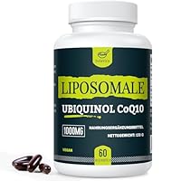Liposomale Ubiquinol CoQ10 1000 mg – Hochdosiertes veganes Coenzym Q10 mit Phosphatidylcholin für optimale Aufnahme – Premium Nahrungsergänzung – 60 Weichkapseln (60 stück (1er Pack))