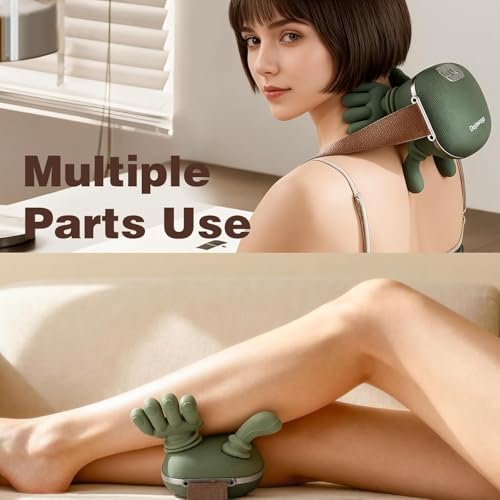 Image of Neck and Shoulder Massager with Heat, Bionic Shoulder Heated Massager, Neck Massager with Fingers, 4D Kneading Massage, Simulates a Real Palm Massage for Comfort, Relax Muscle Tension