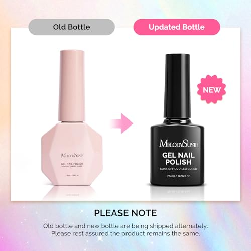 Image of MelodySusie Macaron Pastel Gel Nail Polish Set - 6 Colors Pink Yellow Blue Green Purple White Soak Off UV LED Gel Polish Gift for Women Nail Art Manicure Salon DIY Nail Design Decoration at Home