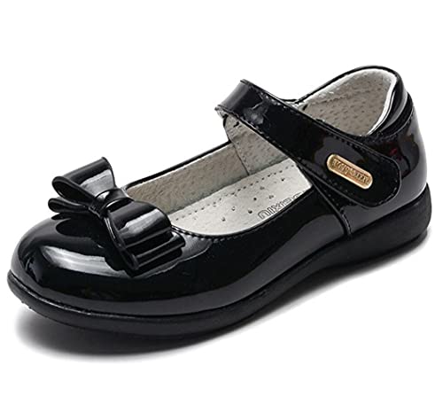 Girl's Mary Jane Bowknot Ballet Ballerina Flats Strap School Uniform Dress Shoes(Toddler/Little Kid)