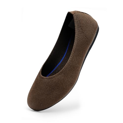 Image of Women's Ballet Flat Dressy Casual Knit Shoes Round Toe Women Mesh Flats