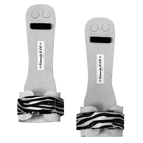 Ginnasta USA Zebra Hook Loop Gymnastics Dowel Grips for Ladies/Girls Regular Width