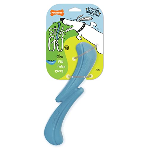 Nylabone Stik-GO Interactive Dog Fetch Toy for Small Dogs - Lightweight Flexible Floatable Dog Toy for Creative Play & Exercise