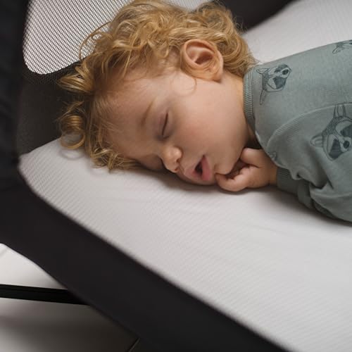 Maxi-Cosi Swift Reisebett-Spannbettlaken, 2x Babybett Bezug für die Kleinkind-Matratze des Maxi-Cosi Swift Kinderbett, Weiß
