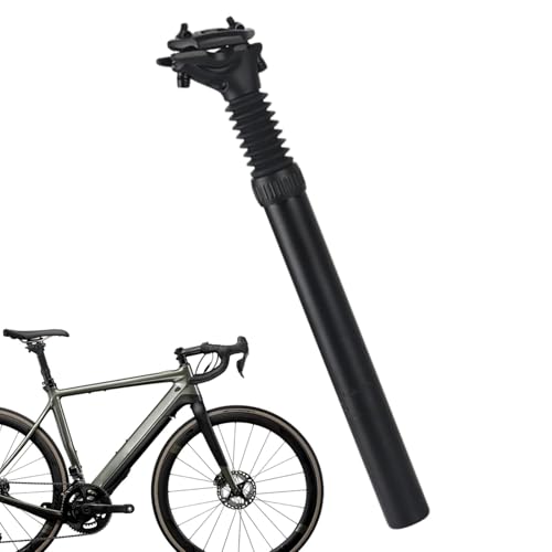 Tija de sillín de bicicleta con suspensión, tija de sillín de bicicleta, tija de sillín de resorte, amortiguador de repuesto, tubo de asiento de aleación de aluminio, accesorios para bicicleta