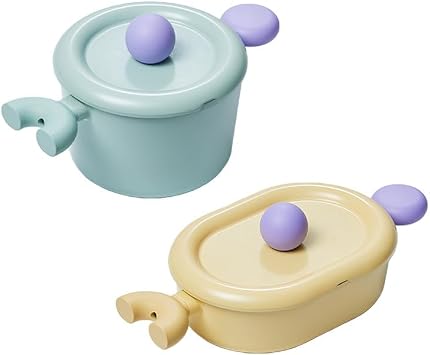 Neoflam Better Finger Cookware Set - Mint and Yellow, 4 Ceramic Coated Kitchen Pots
