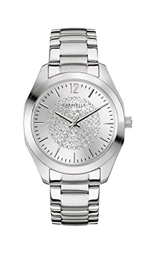 Montre femme quartz analogique Caravelle New York bracelet acier