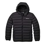 Eddie Bauer Kids Down Jacket - Hooded, Down Outerwear | Black, Large